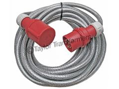 415v 14 Metre 32A 5PIN Armoured IP44 Extension Lead